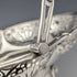 1907 British Antique Sterling Silver Basket Earrings Movable Handle 347g Walker&Hall